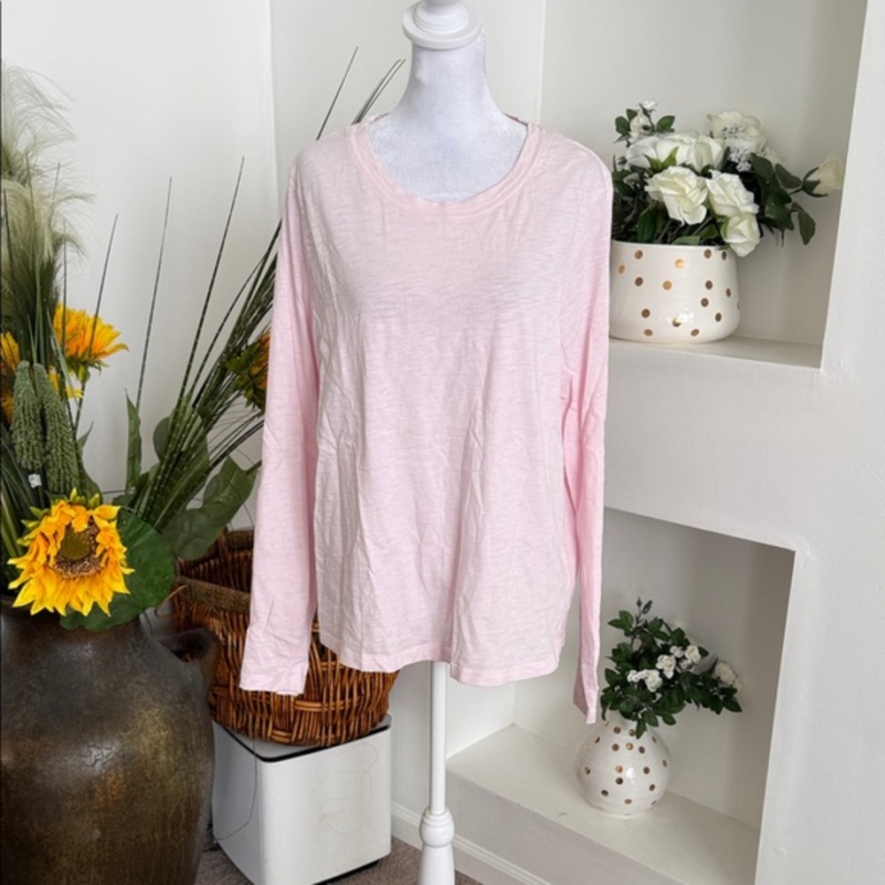 J. Crew Soft Pink Long Sleeve Tee